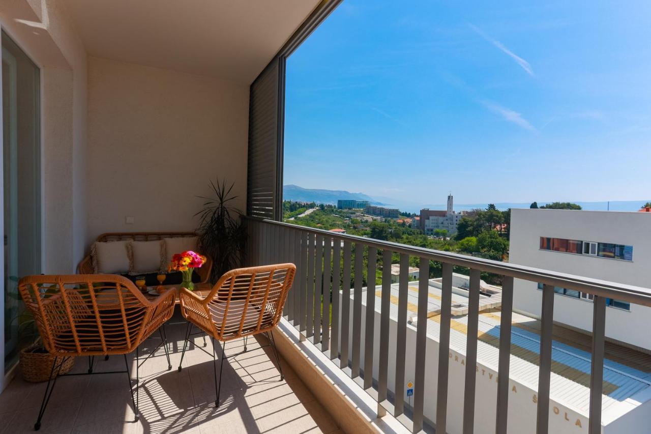 Allora Apartment With Panoramic Sea View Split Bagian luar foto