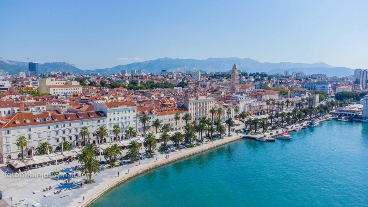 Allora Apartment With Panoramic Sea View Split Bagian luar foto